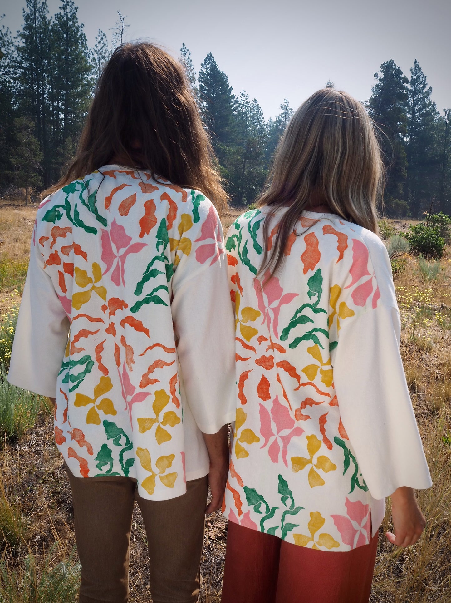 Block Print Silk Kimono