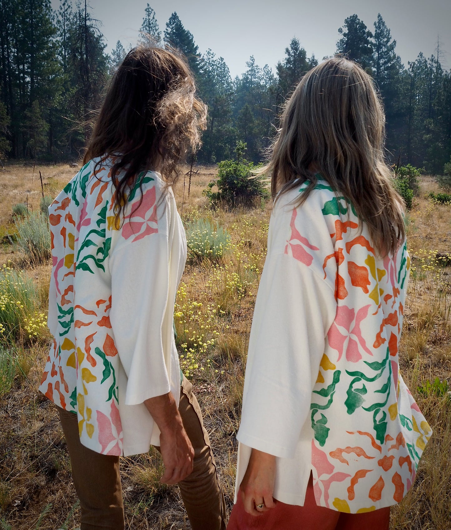 Block Print Silk Kimono