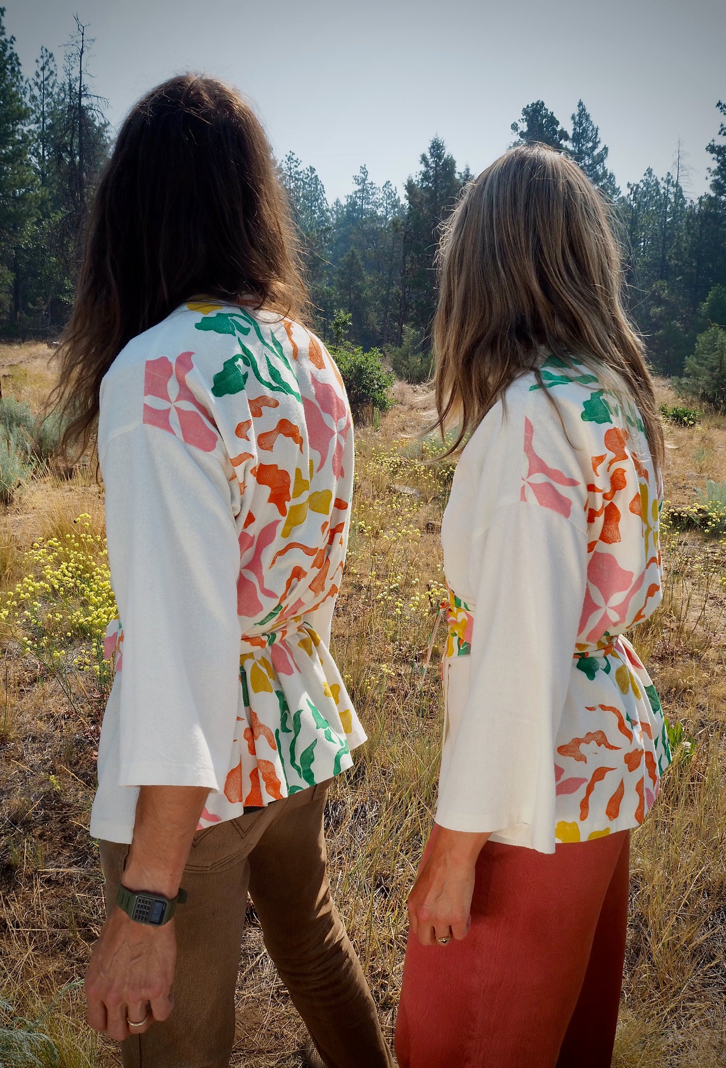 Block Print Silk Kimono