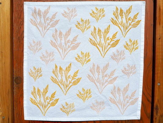 Rabbit Brush Print on Fabric