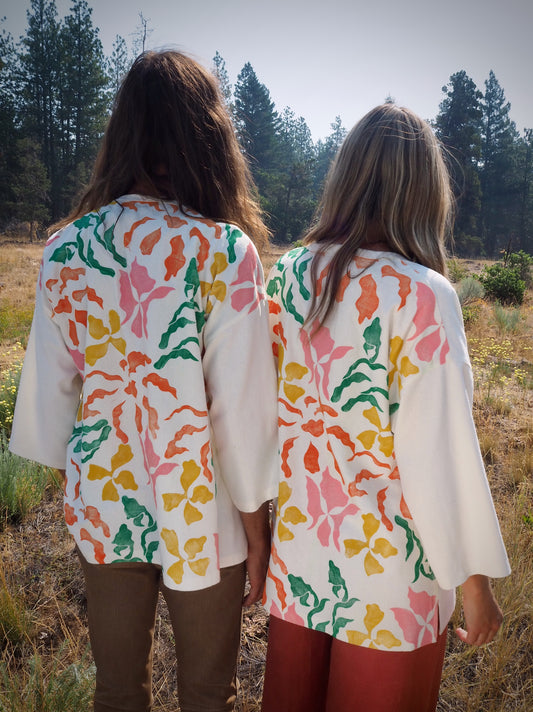 Block Print Silk Kimono