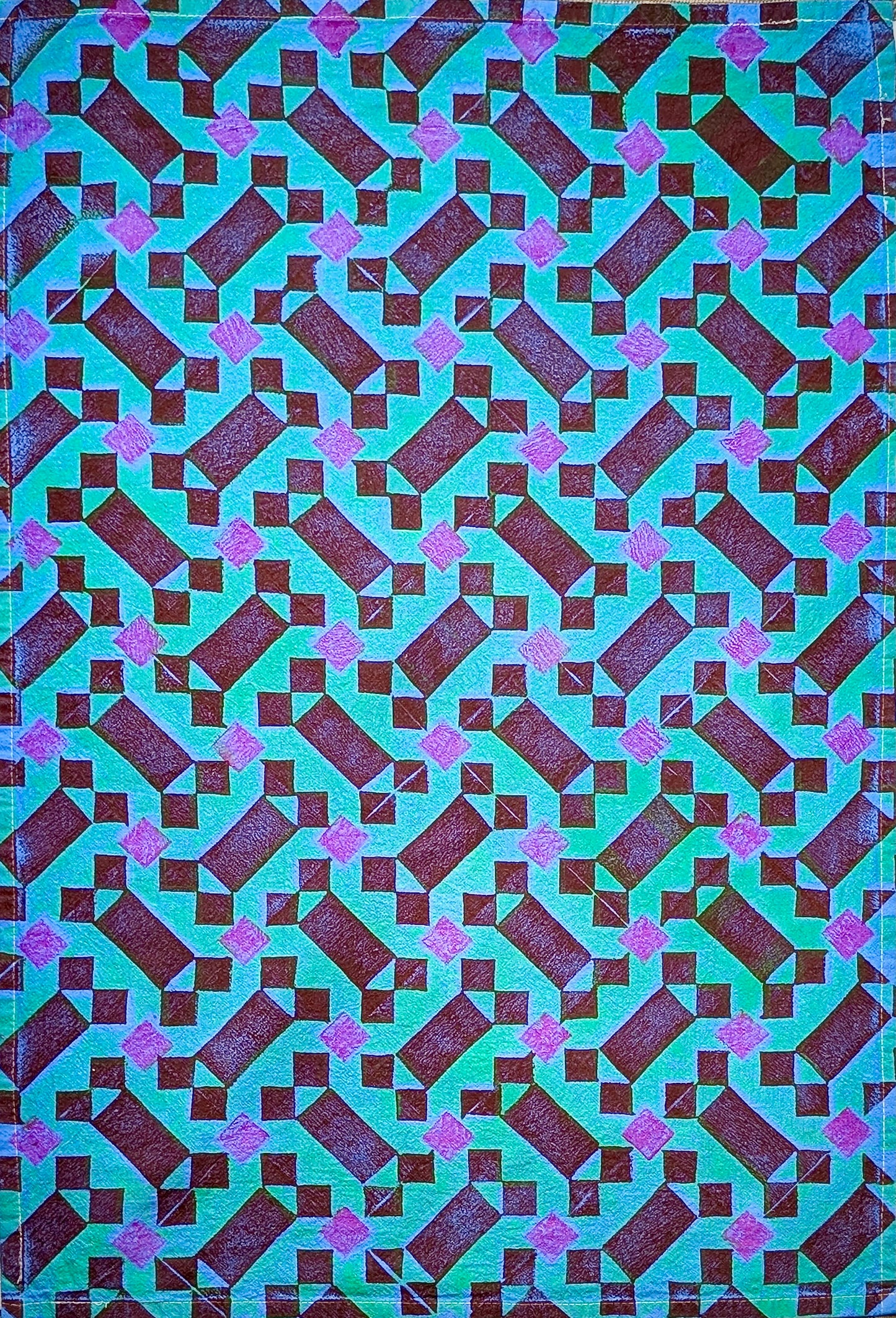 Block Printed Tea Towel