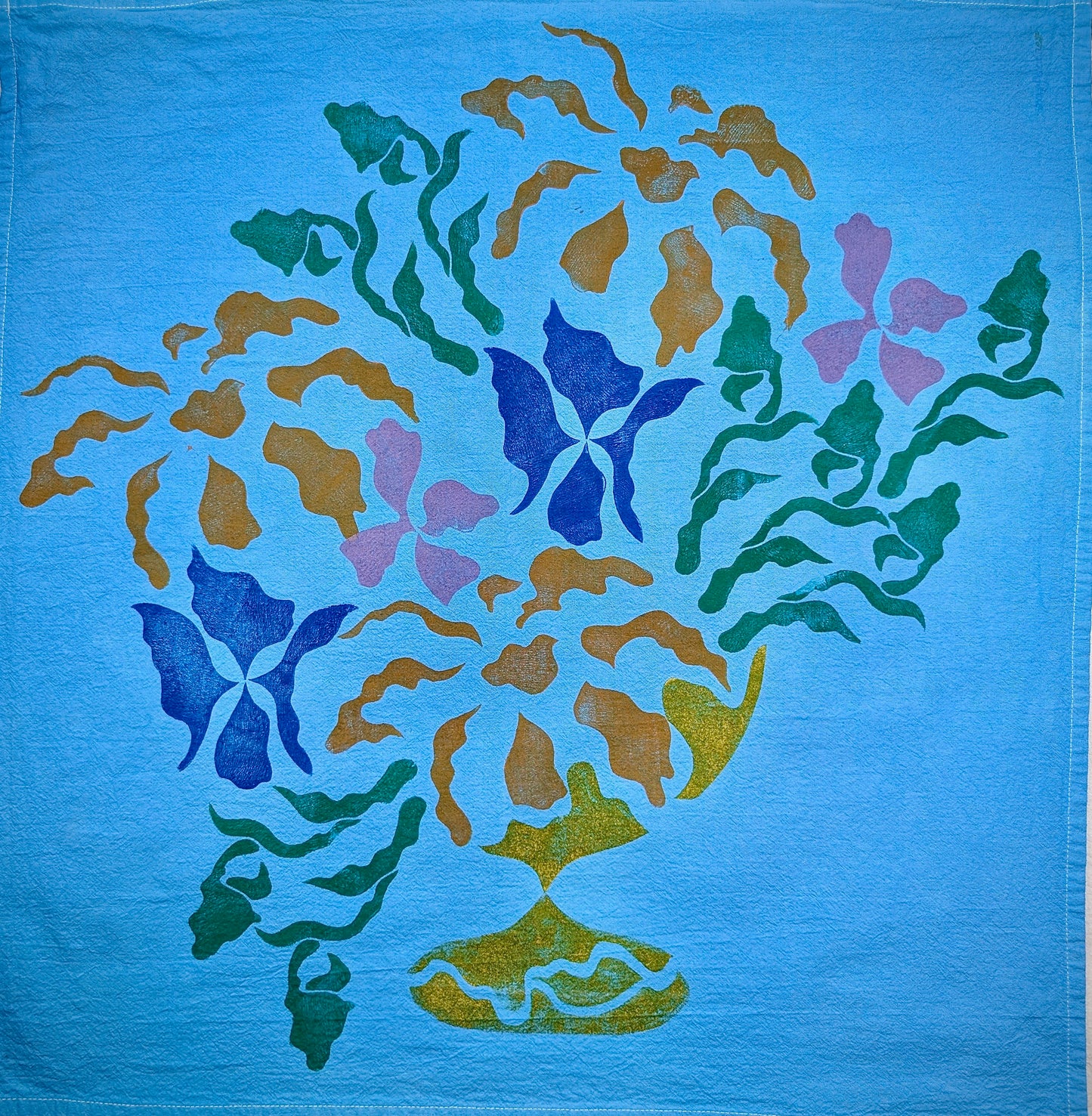 Block Printed Tea Towel